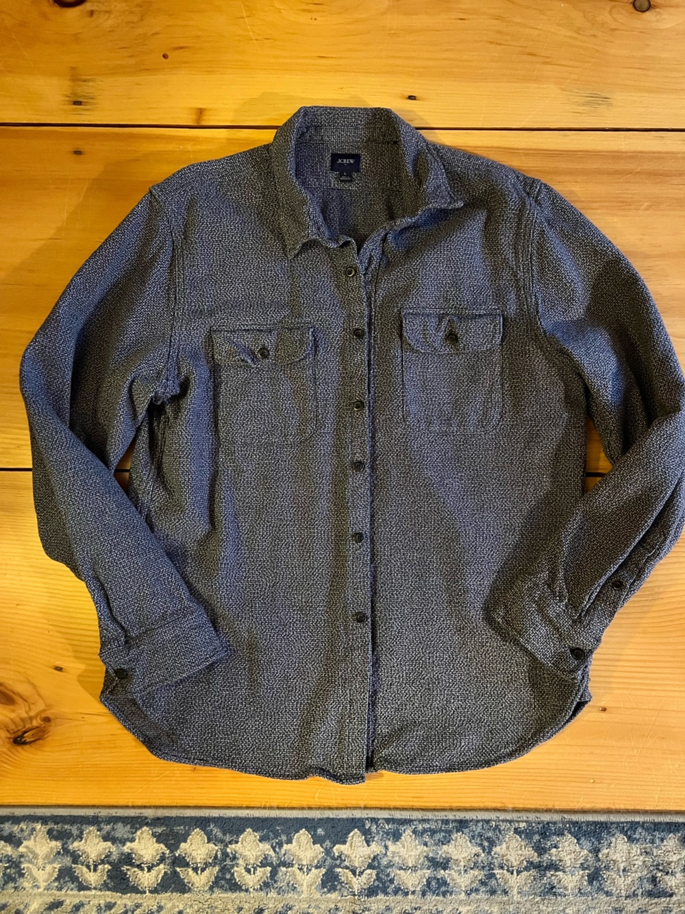 J crew Textured Button-Up Shirt